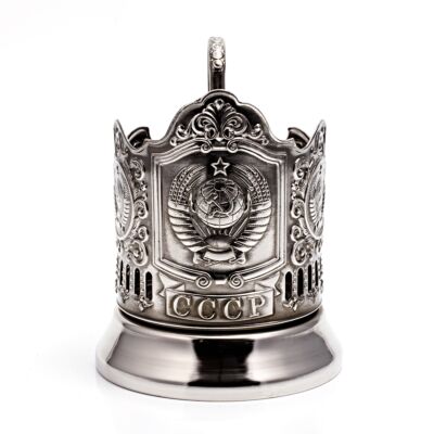 Подстаканник никелированный &quot;Герб СССР&quot;