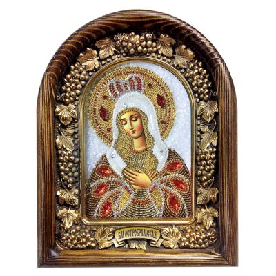 Дивеевская икона из бисера &quot;Пресвятая Богородица Остробрамская&quot;