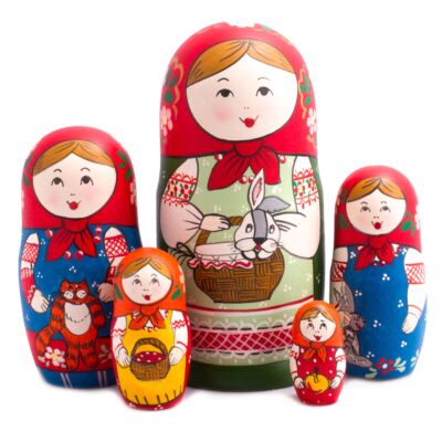 Матрешка &#039;&#039;Заяц&#039;&#039; (5 мест)