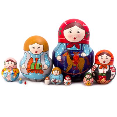 Матрешка &#039;&#039;Лошадка&#039;&#039; (10 мест)