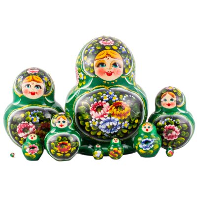 Матрешка &quot;Жостовский поднос&quot;