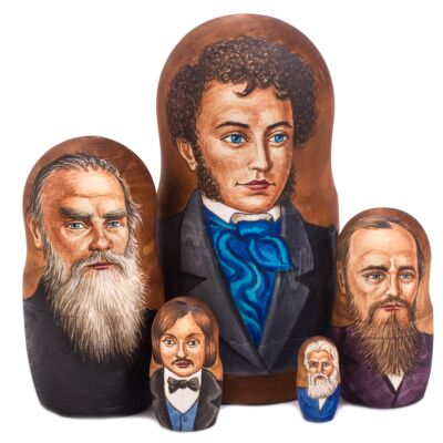 Матрешка &quot;Русские классики&quot;