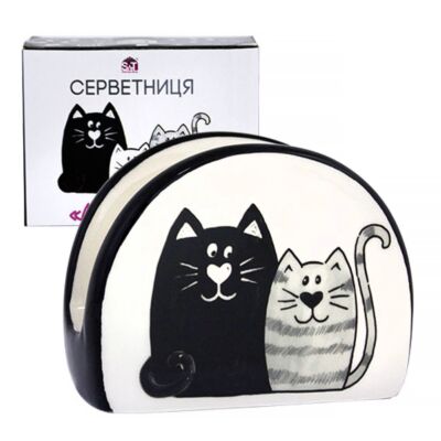 Салфетница керамическая - Котята