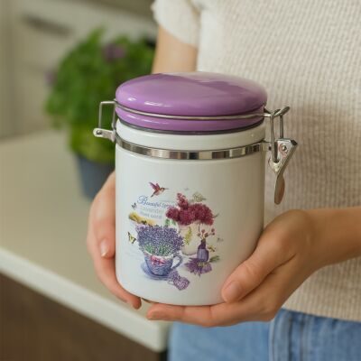 Банка для хранения продуктов керамическая - Прованс