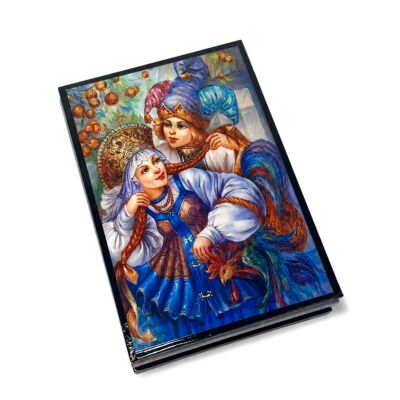 Шкатулка деревянная – Девочки в кокошниках