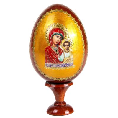 Яйцо декоративное – Казанская Божья Матерь