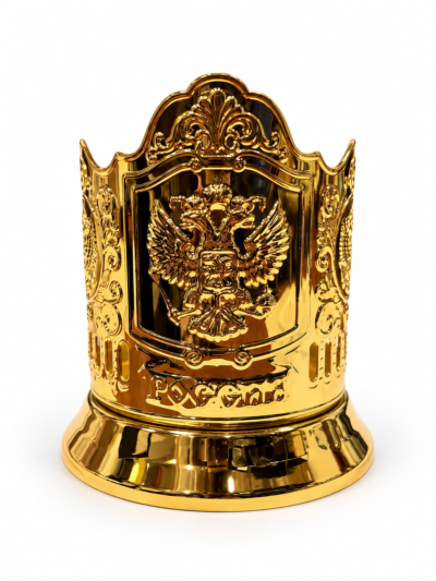 Подстаканник золотой – Герб