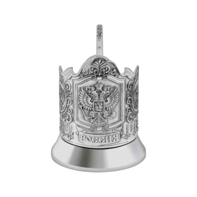 Подстаканник никелированный – Герб России