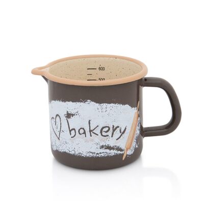 Кружка эмалированная c носиком Love Bakery