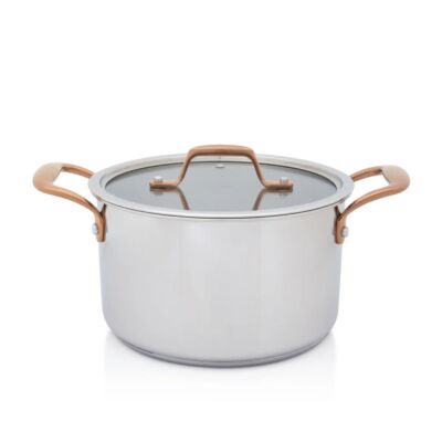 Кастрюля из нержавеющей стали со стеклянной крышкой – Venera