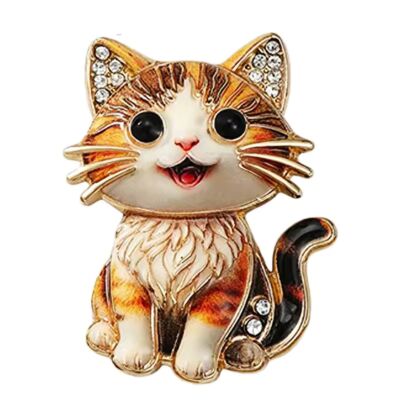 Брошь – Милый котенок
