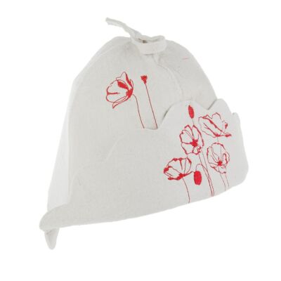 Шляпа для сауны &quot;Маки&quot;