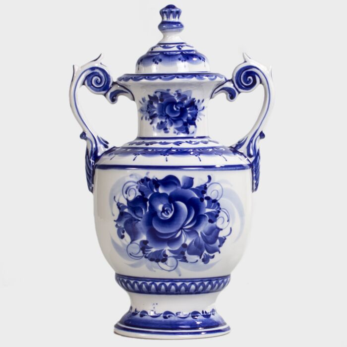 blue and white vase