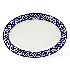 STPGoods Сервировочное блюдо овальное из фарфора 16'' – Пахта