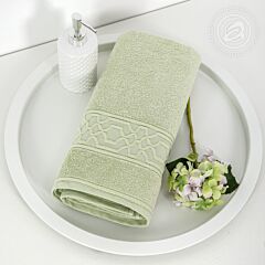 Полотенце махровое банное мятное