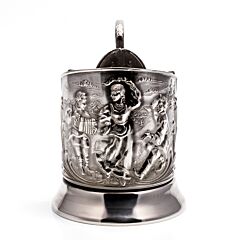 Подстаканник никелированный "Пляски"