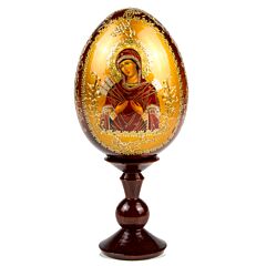 Яйцо декоративное – Семистрельная икона Божьей Матери