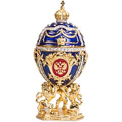 Яйцо Императорское музыкальное "Со львами. Храм Василия Блаженного" 