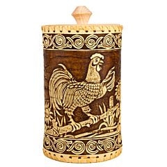 Туес берестяной – Петушок
