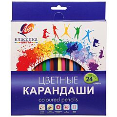 Карандаши цветные шестигранные "Классика" 24 цв.