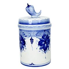 Банка для хранения "Перец". Гжель
