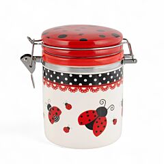 Банка для хранения продуктов керамическая - Божья коровка