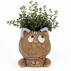 Кашпо для цветов из керамики – Аниме кот
