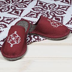 Тапочки домашние женские из натуральной шерсти - Восток. Войлок