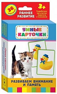 Развиваем внимание и память. Умные карточки 3+