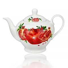 Фарфоровый чайник Сочный гранат 1200 мл.
