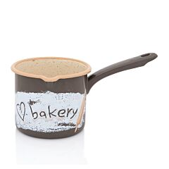 Ковш эмалированный с носиком Love Bakery