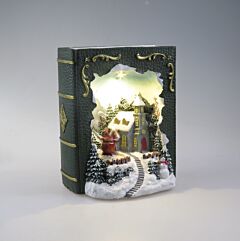 Новогоднее украшение с подсветкой – Книга с вращающимися фигурками