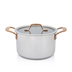 Кастрюля из нержавеющей стали со стеклянной крышкой – Venera