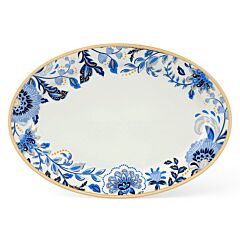 STPGoods Сервировочное блюдо овальное из фарфора 16''  – Melodie de Fleurs