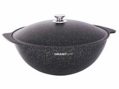 Казан для плова антипригарный с крышкой "Granit Ultra"