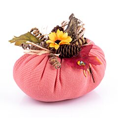 Коралловая тыква (текстиль) 6 x 5.5" (15 х 14 см)
