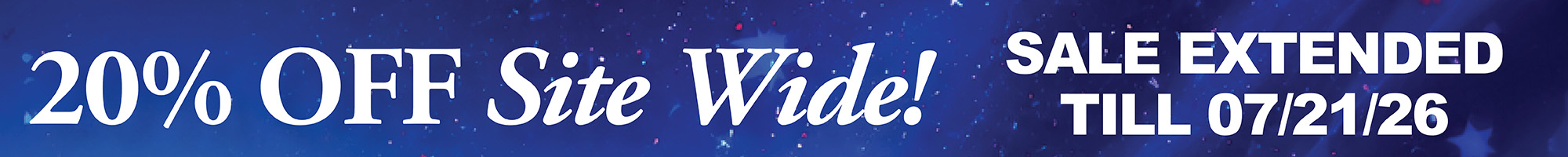 banner: Sale wide site 20% off
